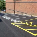 Car Park Spaces with Disabled Bay