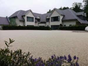 White Marble Resin Driveway in Effingham